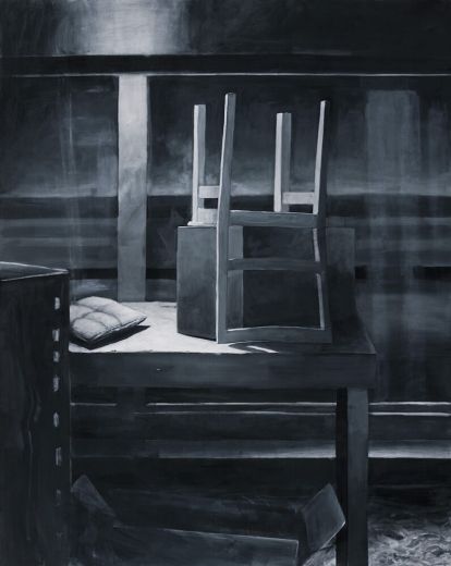 Sador Weinsčlucker, alles bereitet, 2021, Öl auf Leinwand, 200 x 160 cm