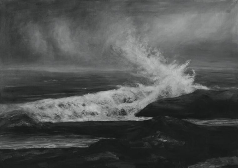 Sador Weinsčlucker, bis alles gut wird, 2024, Öl auf Leinwand, 120 x 170 cm