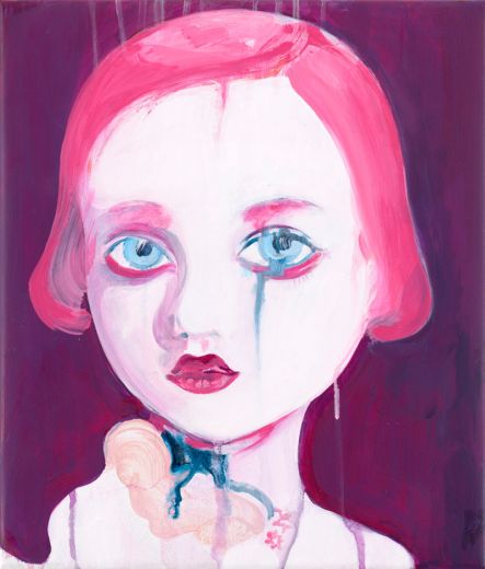 Maya, acrylic on canvas, 35 × 30 cm, 2024