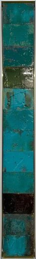 Mosaik AL 1563, 2021, Acryl, Harz auf Autowaschschwamm, 133 x 17 cm