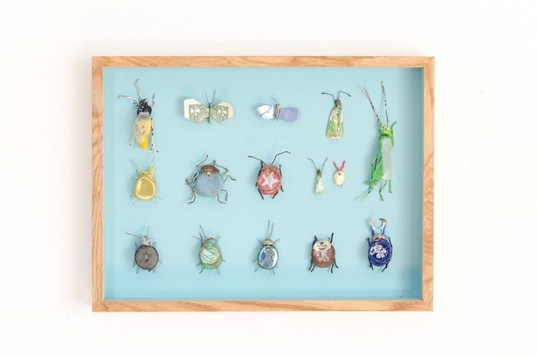 Insektenkasten (Mai II), 2019, mixed media 30 x 40 cm