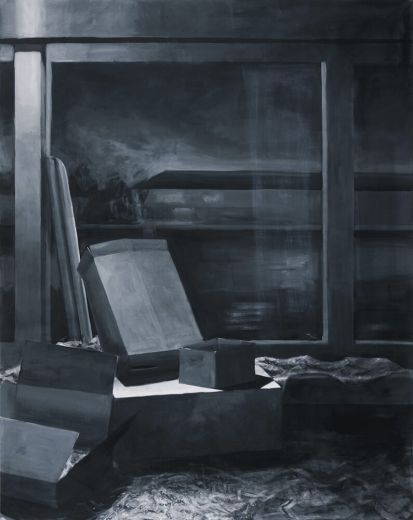 Sador Weinsčlucker, verborgene früchte, 2021, Öl auf Leinwand, 200 x 160 cm