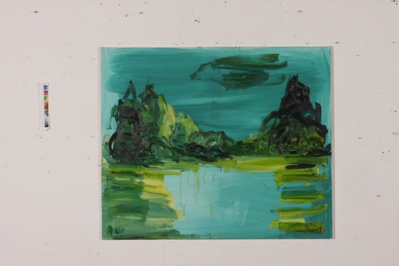 see chromoxyd, 2008, Oel auf LW, 100 x 120cm