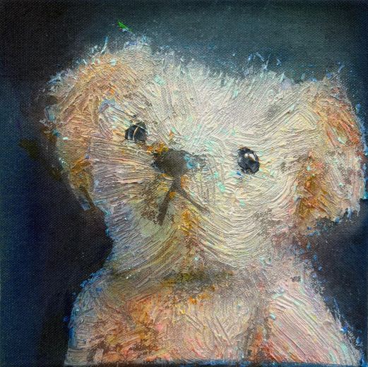 Loved, Lost & Found 21, 2026, Acryl auf Leinwand, 30 x 30 cm