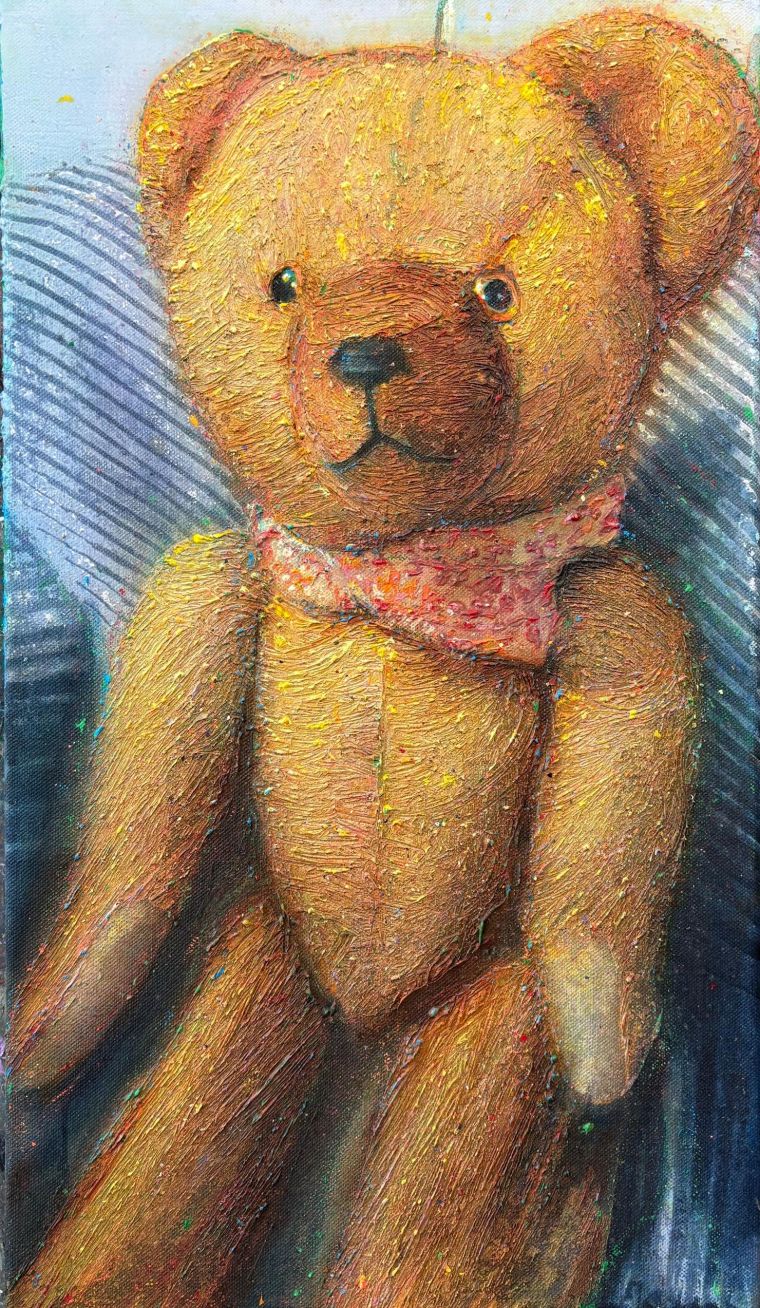 Loved, Lost & Found 13, 2026, Acryl auf Leinwand, 70 x 40 cm