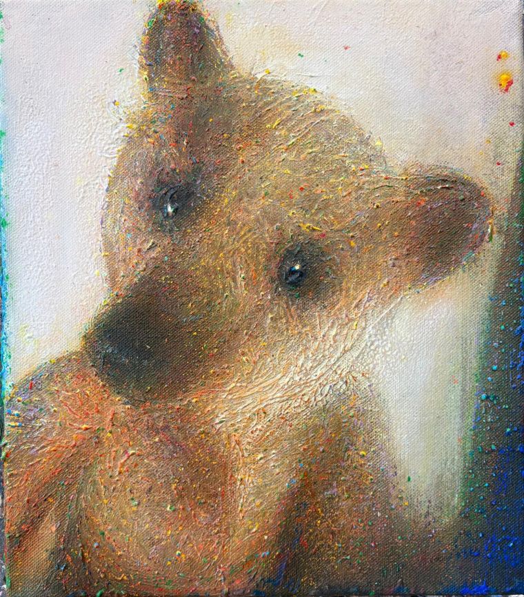 Loved, Lost & Found 25, 2026, Acryl auf Leinwand, 40 x 35 cm