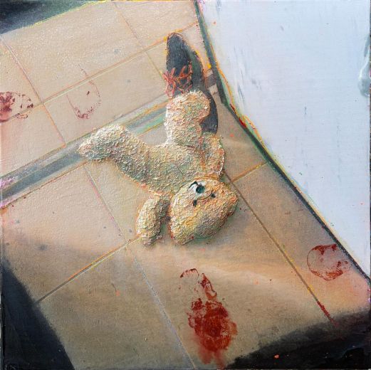 Loved, Lost & Found 4, 2026, Acryl auf Leinwand, 60 x 60 cm