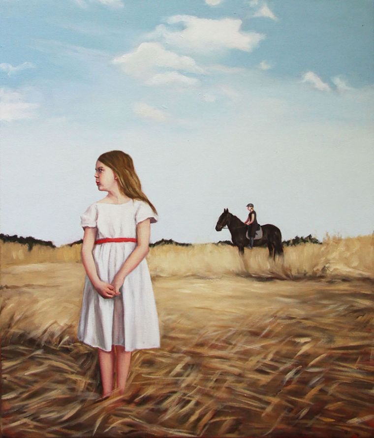 Im Kornfeld, 2022, 70 x 60 cm