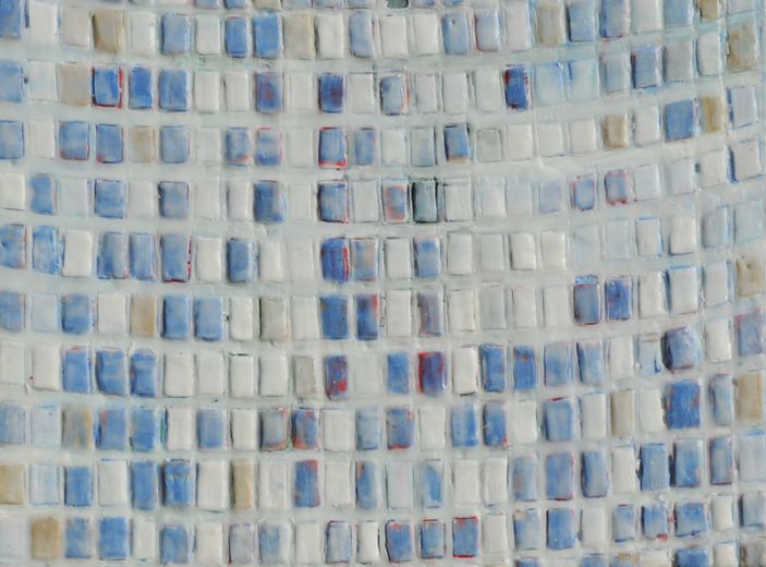 Chroniken 17, 2019, Paraffin und Acryl auf Papier, 24,5 x 32 cm