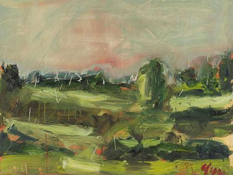 Reihe Kleine gruene Landschaft