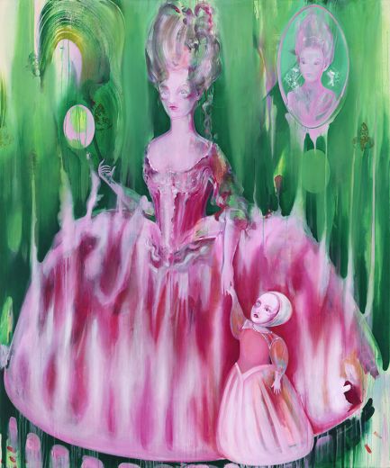 Generations (Line Of Descent/Volatile Succession), 2024, Acrylic on canvas, 240 × 200 cm