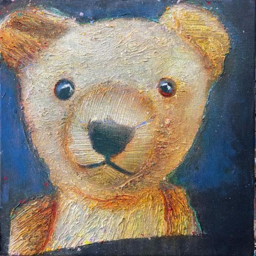 Loved, Lost & Found 32, 2026, Acryl auf Leinwand, 38 x 38 cm