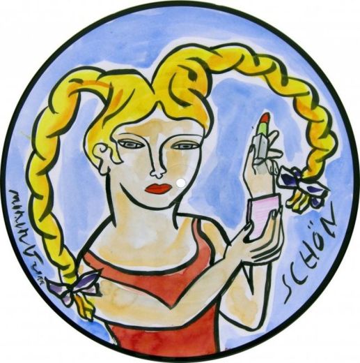 Schön, 2011, Vinyl, Unikat im Objektkasten, 40 x 50 cm