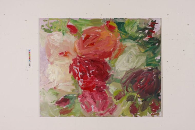 rosenrot, 2010, Oel auf LW, 160 x 130cm