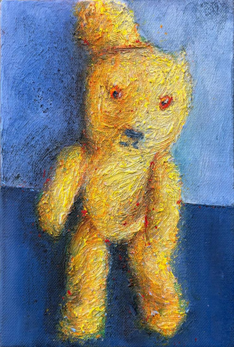 Loved, Lost & Found 6, 2026, Acryl auf Leinwand, 30 x 20 cm